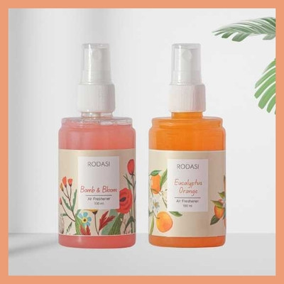 RODASI BOMB AND BLOOM ORANGE Car Freshener Spray FK_New_10011053-FBBEO100ML(2 x 100 ml)