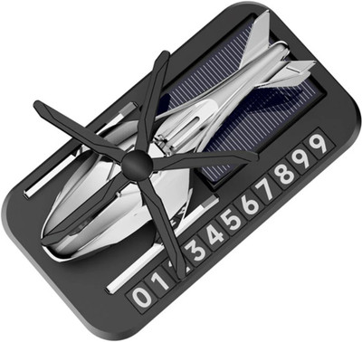 play run Premium Quality Helicopter Shape Solar Car Perfume Car Freshener Diffuser Set SK-Solar Car Pefume-Helicopter With No. Plate(5 ml)