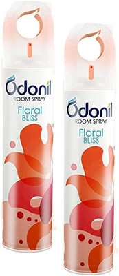 Odonil Spray (Pack of 2) Floral BLISS-220ml each Spray New-Spray(2 x 220 ml)