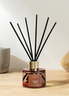 Llum English Rose Reed Diffuser Set for Home Freshener Aromatherapy Diffuser Set Reed Diffuser Set English Rose 100ml(100 ml)