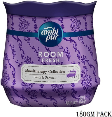 Ambipur Lavender Car Freshener Spray Room Fresh Moodtherapy Relax&unwind 180gm Pack*1(180 g)