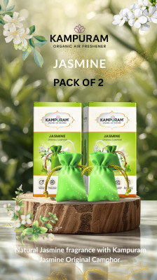 mumbai digital experts Natural Car Freshener Diffuser Kampuram Jasmine Original Camphor Air Freshener Pack of 2(2 x 25 g)