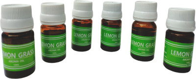 oberlo Lemongrass, Aroma Oil Diffuser for Home Fragrance 10ml Each (Set of 6)(6 x 1 Units)