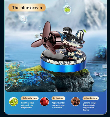 Selifaur Metal Solar Helicopters Car Air Freshener Fashion Design Car Perfume Diffuser Metal Solar(20 ml)