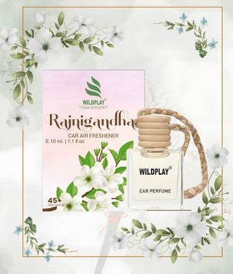Wildplay Rajanigandha Car Pod Hanging Perfume Car Freshener Diffuser Hanging Car Air Freshener(10 ml)