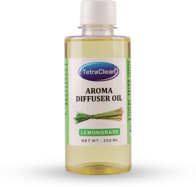 TetraClean Diffuser Oil I I Reed Diffuser Oil I Bath Essentia Oil I Lemongrass (250 ml) Aroma Oil Diffuser Oil(250 ml)