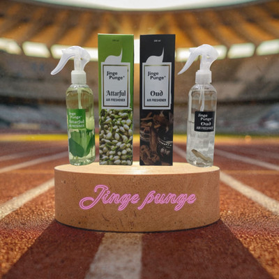 Jinge Punge Attarfull, Oud Car Freshener Spray Attarful & Oud Air freshner room spary (combo pack )(2 x 250 ml)
