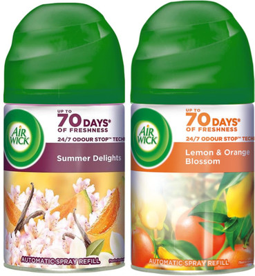 Airwick Lemon & Orange + Summer Delight Refill 250ml Lemon & Orange + 250ml Summer Delight Refills(2 x 250 ml) Airwick Lemon & Orange + Summer Delight Refill 250ml Lemon & Orange + 250ml Summer Delight Refills(2 x 250 ml)