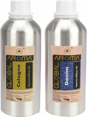 GLOBAL AROMA Fresh Aroma Oil, Diffuser COLOGNE-DENIM(2 x 125 ml)