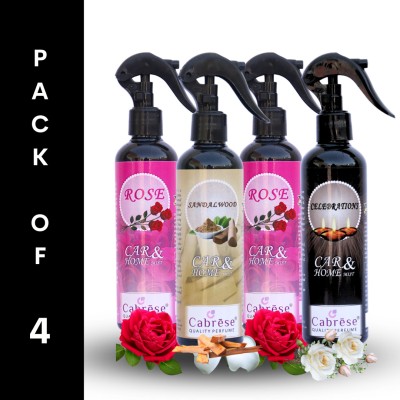 CABRESE Rose, Rose, Sandalwood, Celebration Spray(4 x 250 ml)