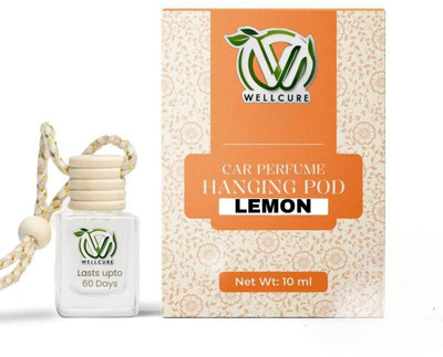 well cure lemon Car Freshener Diffuser Car Perfume Hanging Pod |10 ML |Lemon Fragrance Car Air Freshener |Natural Essential Fragrance Oils in Glass Bottle with Wooden Diffuser Lid |(10 ml) well cure lemon Car Freshener Diffuser Car Perfume Hanging Pod |10 ML |Lemon Fragrance Car Air Freshener |Natural Essential Fragrance Oils in Glass Bottle with Wooden Diffuser Lid |(10 ml)