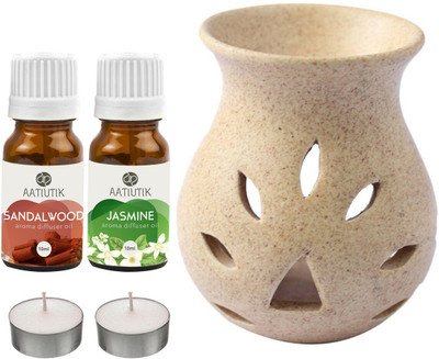 Aatiutik Mogra, Sandalwood Diffuser Set AT-2TL_GRAINTDIF_SW_MOG(5 x 4 ml)