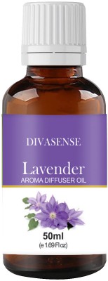 Divasense Lavender Aroma Oil, Diffuser, Diffuser Set, Refill(50 ml)