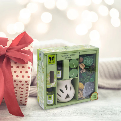 IRIS Jasmine Fragranced Gift Box Diffuser Set Jasmine Fragrance Gift Set(1 Units)