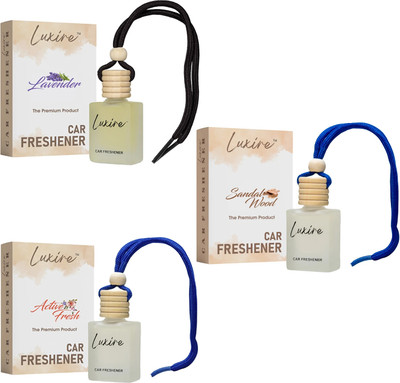 LUXIRE ACTIVE-FRESH,LAVENDER,SANDALWOOD Car Freshener Diffuser ACTIVE-FRRESH & LAVENDER & SANDALWOOD(3 x 3.33 ml)