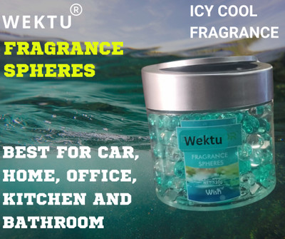WEKTU Pleasant Car Freshener Diffuser Best fragrance Spheres/Icy Cool/Suitable for all/PC1-15(130 g)