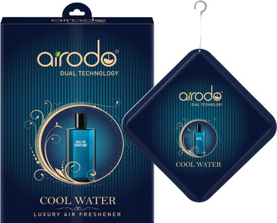 AIRODO Cool Water Diffuser Luxury Car Hanging Air Freshener | Lasts Up to 30 Days | Car Accessories(10 g)
