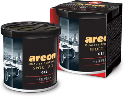 areon Silver Car Freshener Diffuser Set Gel Can(90 ml)
