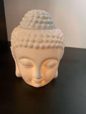 PeepalComm [Combo]Premium Ceremic Buddha Aroma Oil Diffuser With 10 Pcs T-Light Candles,E 1 Aroma Oil, Diffuser Set(1 Units)