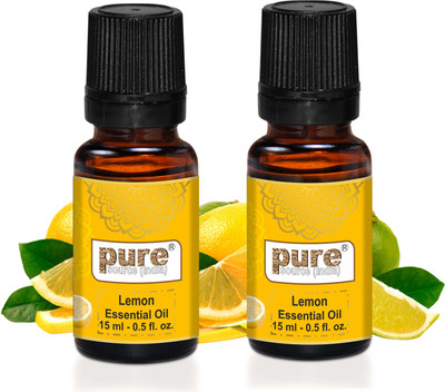 Pure Source India Lemon Essential, (15Ml + 15Ml) Pack of 2 Aroma Oil PSI-15ML-LEMONOIL-2PCS(2 x 15 ml)