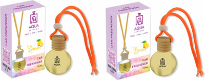 Aqua Lemon Car Freshener Diffuser Lemon Fragrance - 2Pcs Car Freshener Diffuser(2 x 7.5 ml)