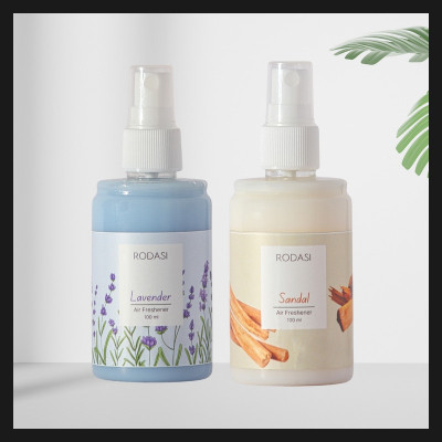 RODASI LAVENDER SANDAL Car Freshener Spray RDS_FLVSD100ML(2 x 100 ml)