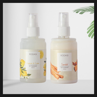 RODASI LEMON LIME SANDAL Car Freshener Spray RDS_FLLSD100ML(2 x 100 ml)