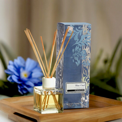 ROSeMOORe Blue Oud Diffuser Scented 10 Stick Reed Diffuser Blue Oud(200 ml)