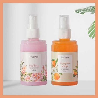 RODASI REAL ROSE EUCALYPTUS ORANGE Car Freshener Spray FK_New_10011069-FRREO100ML(2 x 100 ml)