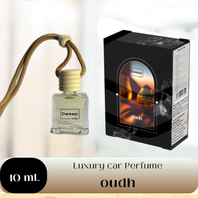 Dweep India Oudh Car Freshener Car Freshener Diffuser Oudh Car Fragrance, Fresh Aroma, Air Freshener, Car Fragrance(10 ml)