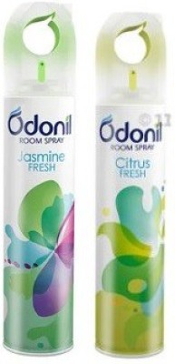 Odonil Jasmine, Citrus Fresh Spray(2 x 120 ml)