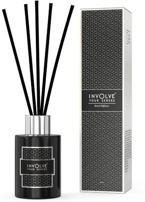 Involve ELEGANCE Silver Shine Reed Diffuser Sticks, Home Fragrance, Decor and Gifts Diffuser Set ELEGANCE REED DIFFUSER -Silver Shine(60 ml)