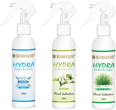 Euro Care Aqua, Mogra, Lemon Grass Spray Aqua-Mogra-Lemon Grass-Scent(600 ml)