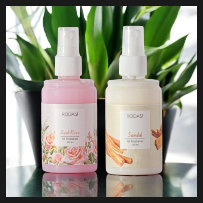 RODASI REAL ROSE SANDAL Car Freshener Spray RDS_FRRSD100ML_126(2 x 100 ml)