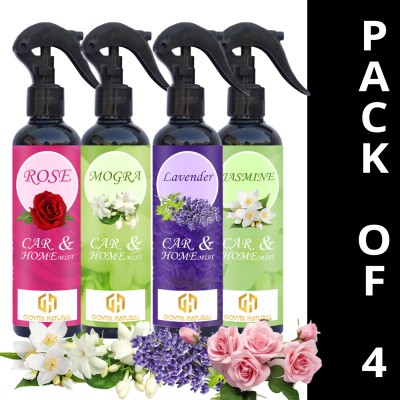 Govita Naturals Forever Scents Rose+Mogra+Lavender+Jasmine Air Freshener Perfume  -  400 ml(For Men & Women)