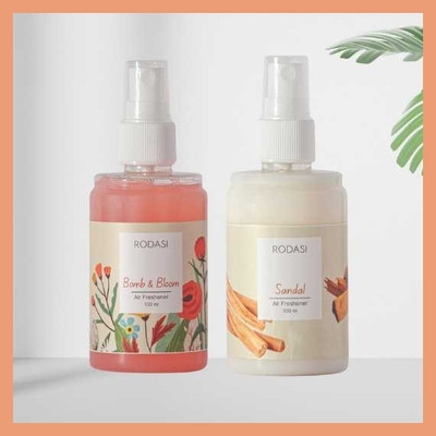 RODASI BOMB AND BLOOM SANDAL Car Freshener Spray FK_New_10011246-FBBSD100ML(2 x 100 ml)