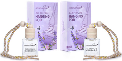 Aromahpure Lavender Car Freshener Diffuser Car Perfume Hanging Pod Lavender Fragrance Natural Essential Fragrance Oils Air(2 x 10 ml)