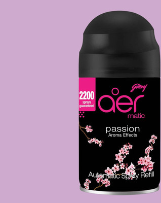 Godrej Aer Matic Room Freshener -Passion Car Freshener Refill aer matic,bar freshner,liquid automatic air freshener refill pack _338(225 ml)