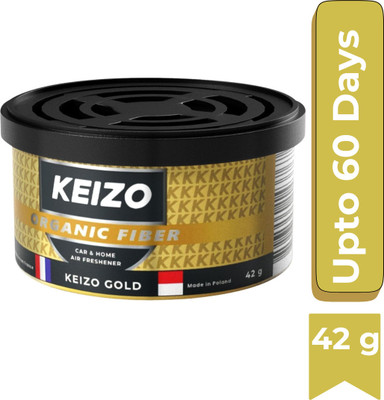 Keizo GOLD Car Freshener Blocks Car Perfume Strong Fiber Air Freshener To Freshen 'up Your Car Gold(42 g)
