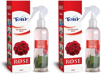 TOBY ROSE ROOM Car Freshener Spray ROSE AIR FRESHENER Spray (2 x 250 ml)(2 x 250 ml)