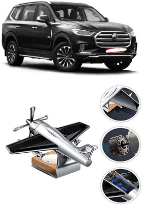 YUNEIK Car Solar Air Freshner Automatic Rotating Diffuser YK_SILVER-SINGLE-FAN-417(100 g)