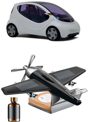 YUNEIK Car Aroma Air Freshener Perfume Solar Power Rotating Perfume Diffuser For Car Diffuser 50_YK-BLACK FAN-535(100 g)