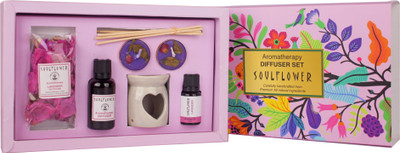 Soulflower Lavender Diffuser Set Lavender Aroma Home Diffuser Set(1 Units)