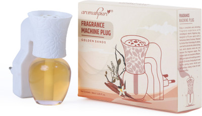 Aromahpure Aromawave Plug-in Aroma Diffuser |Golden Sands |Effective in neutralizing Odors Diffuser FRAGRANCE-PLUG(30 ml)