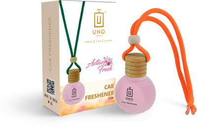 UNO AROMA Active Fresh Car Freshener Diffuser Car Freshener Hanging/Car Perfumes Accessories Long Lasting Good Smell Fragrance(15 ml)