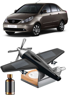 YUNEIK Car Solar Air Freshner Automatic Rotating Diffuser YNK-BLACK-SINGLE-FAN-524(100 g)
