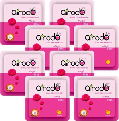 AIRODO Room Freshener Magic Rose Pocket Gel (Pack of- 08) Blocks Room Freshener Magic Rose Pocket Gel (Pack of- 08)(8 x 10 ml)