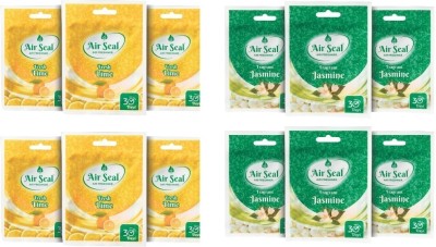 Airseal Air Freshner Refil Suitable for bathroom (12 x 10 g) Lime & Jasmine(12 x 10 g)