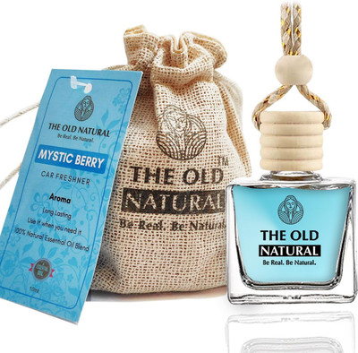 The Old Natural Mystic Berry Car Freshener Aroma Oil, Diffuser Car Perfumes with Essential Oils Fragrance in Glass bottle with Wooden Diffuser Lid | 10ml (Mystic Berry - Pack of 1, 10ml)(10 ml)