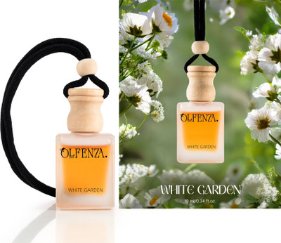 OLFENZA (white garden) Diffuser Car Freshener Hanging Perfumes Long Lasting Fragrance(10 ml)